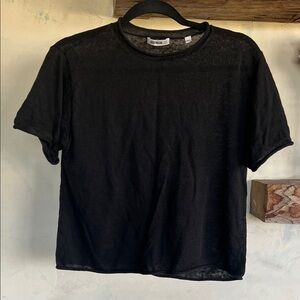 Buck Mason Black Short Sleeve in Linen
